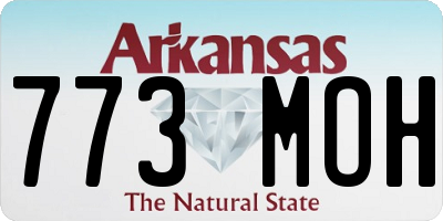 AR license plate 773MOH
