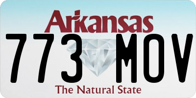 AR license plate 773MOV