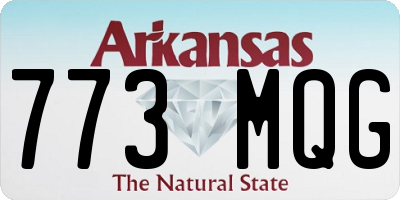 AR license plate 773MQG