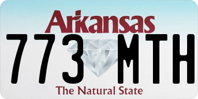 AR license plate 773MTH