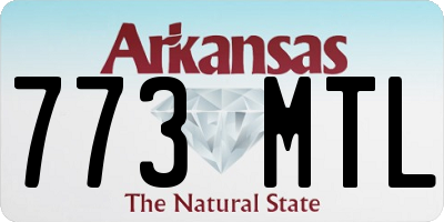 AR license plate 773MTL