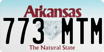 AR license plate 773MTM
