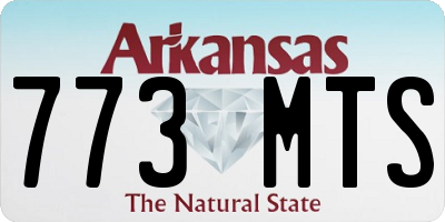 AR license plate 773MTS