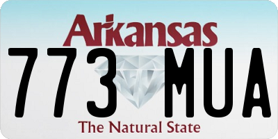 AR license plate 773MUA