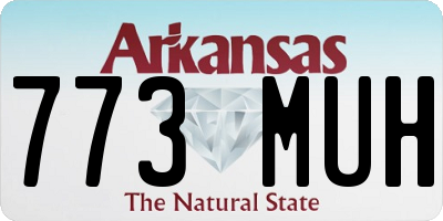 AR license plate 773MUH