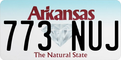 AR license plate 773NUJ