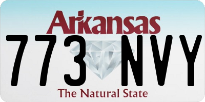 AR license plate 773NVY