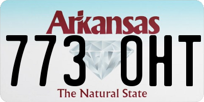 AR license plate 773OHT