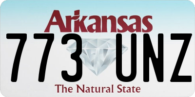 AR license plate 773UNZ
