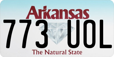 AR license plate 773UOL