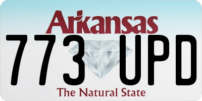 AR license plate 773UPD