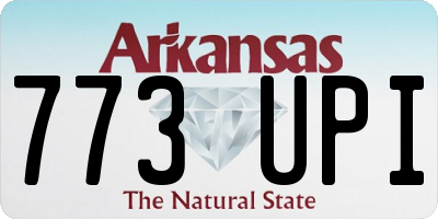 AR license plate 773UPI