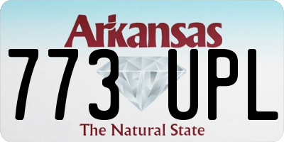 AR license plate 773UPL
