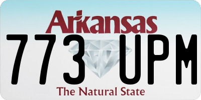 AR license plate 773UPM