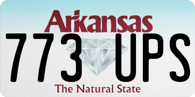 AR license plate 773UPS