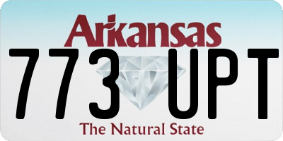 AR license plate 773UPT