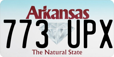 AR license plate 773UPX