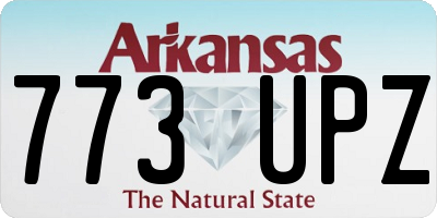 AR license plate 773UPZ