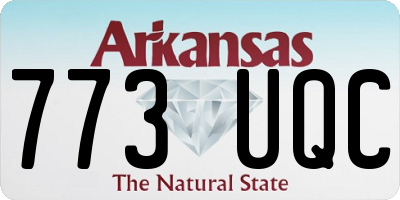 AR license plate 773UQC