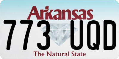 AR license plate 773UQD