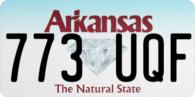 AR license plate 773UQF