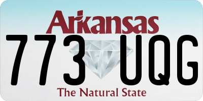 AR license plate 773UQG