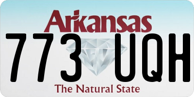 AR license plate 773UQH