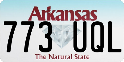 AR license plate 773UQL