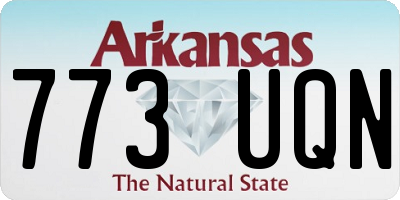 AR license plate 773UQN
