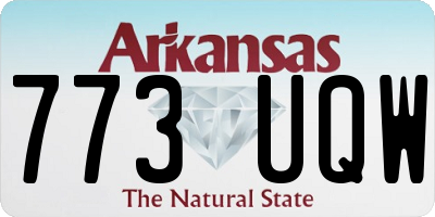AR license plate 773UQW