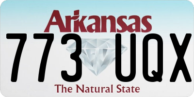 AR license plate 773UQX