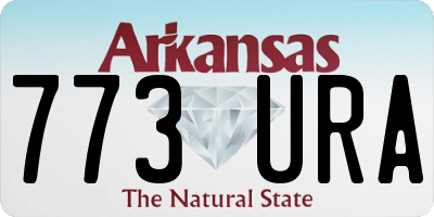 AR license plate 773URA