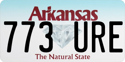 AR license plate 773URE