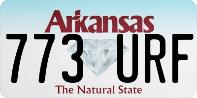 AR license plate 773URF
