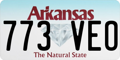 AR license plate 773VEO