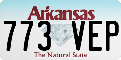 AR license plate 773VEP
