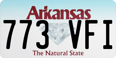 AR license plate 773VFI