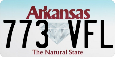 AR license plate 773VFL