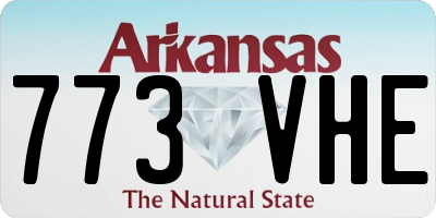 AR license plate 773VHE