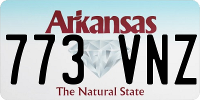 AR license plate 773VNZ