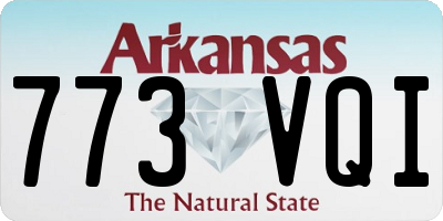 AR license plate 773VQI