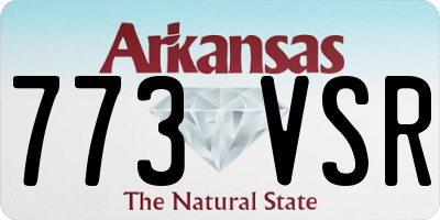 AR license plate 773VSR