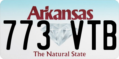 AR license plate 773VTB