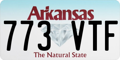 AR license plate 773VTF