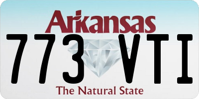 AR license plate 773VTI