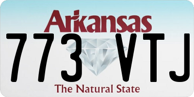 AR license plate 773VTJ