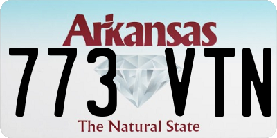 AR license plate 773VTN