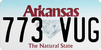 AR license plate 773VUG