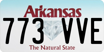 AR license plate 773VVE