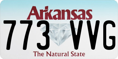 AR license plate 773VVG